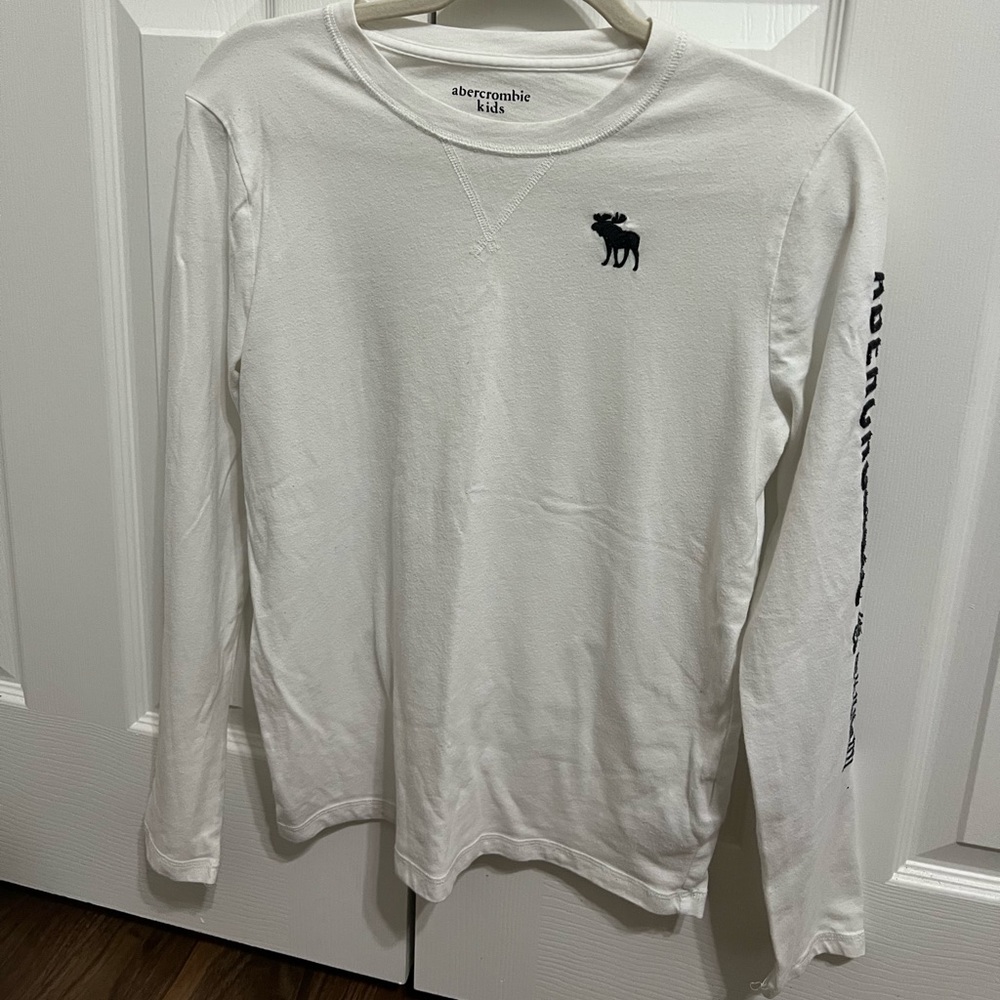Abercrombie Kids White Long Sleeve shirt (15/16)